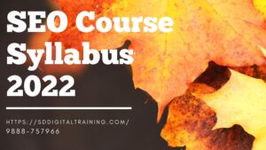 SEO Course Online Syllabus 2022